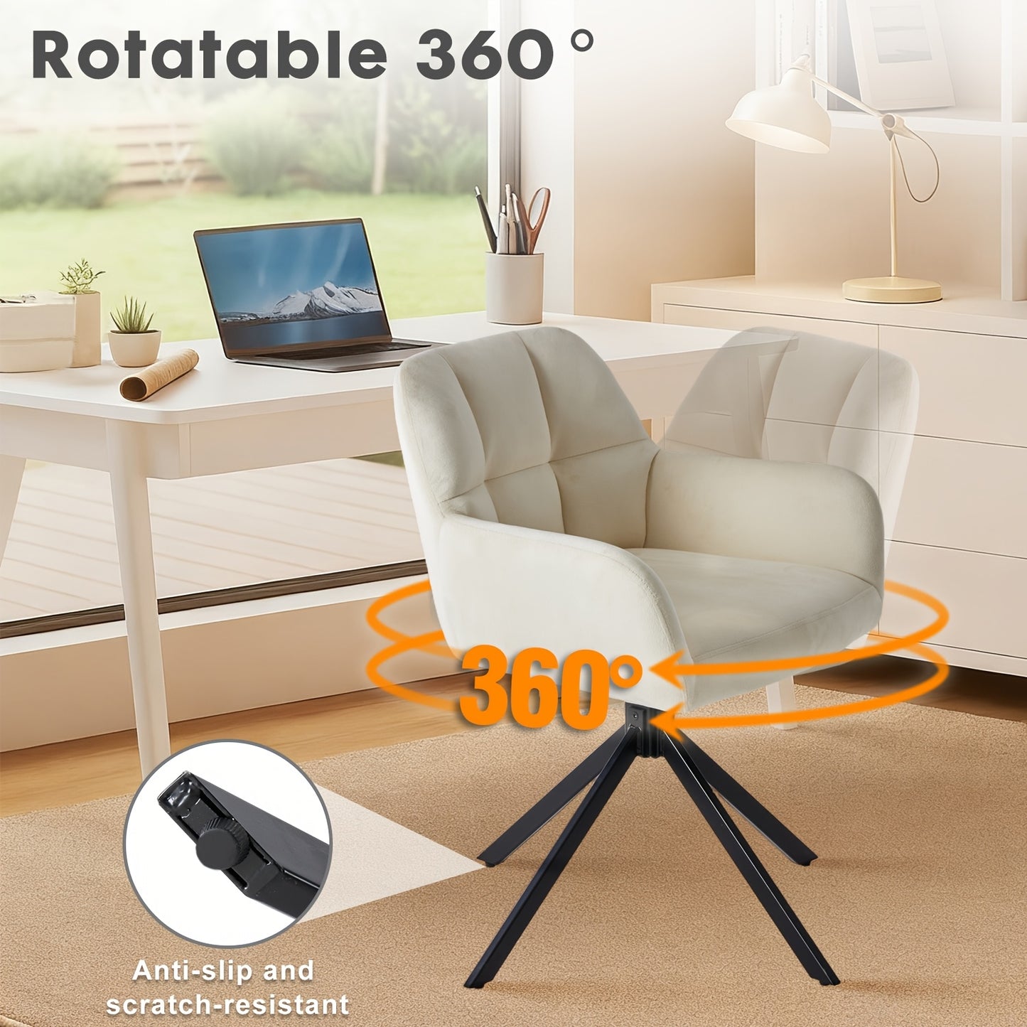 Eetkamerstoelen – Keukenstoelen – Design Stoelen – Velvet Stoelen – Set van 2 Beige – Modern Luxe Stof – Comfortabel En Stijlvol