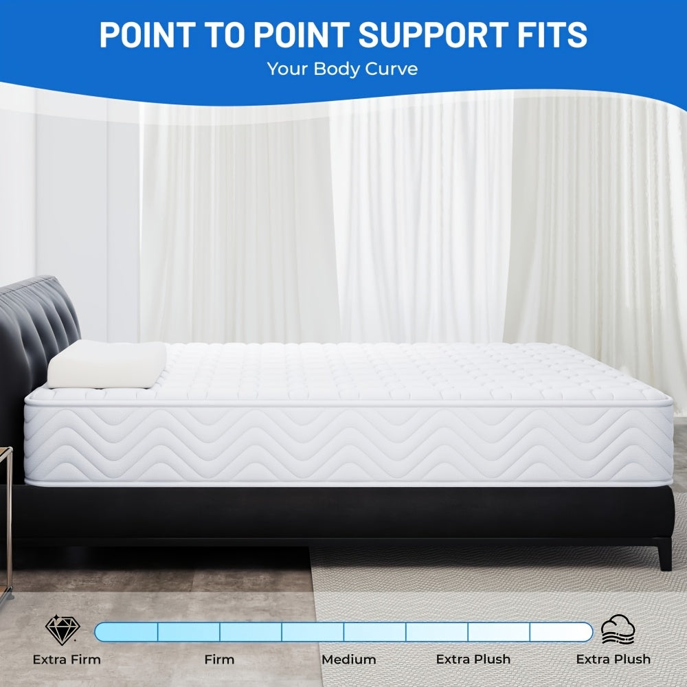Single/Double Pocket Sprung Hybrid Mattress | Comfortable Memory Foam, Motion Isolation, Medium Firm, Sizes 90/140/160x200x23cm, Polyester Cover, Brand Oyajia