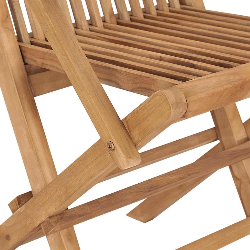 Tuinset – Tuinmeubelset – Eettafelset – Diningset – 7-Delig – Acaciahout – Inklapbaar – Compact 56x62x90 cm
