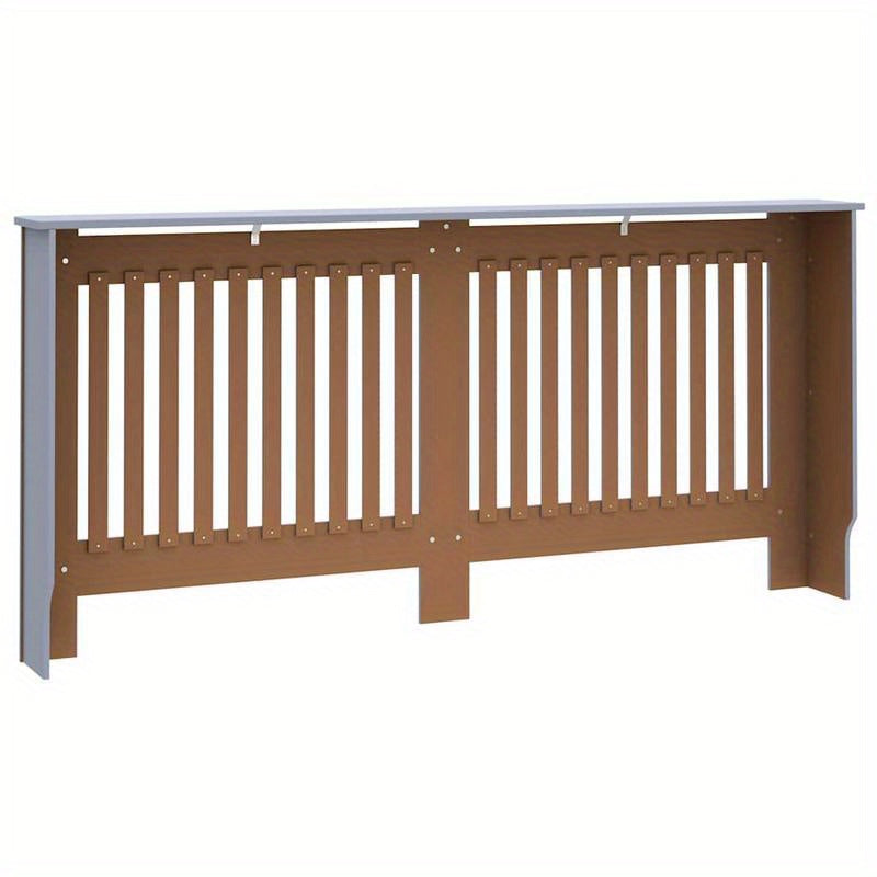 Radiatorombouw – Radiatorbekleding – Radiatorpaneel – Radiatorfront – Radiatorkast – Antraciet – Duurzaam Hout – Extra Plankruimte 172x19x81,5 cm