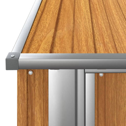 Tuinhuisje – Tuinschuur – Berging – Tuinopslag – Schuur – Gegalvaniseerd Staal – Houtlook – Ruim Formaat 180,5x97x209,5 cm