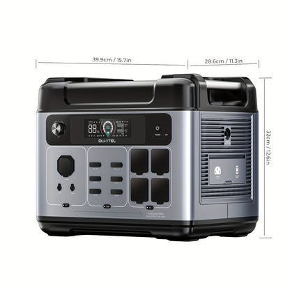 Powerstation – Zonnegenerator – Noodstroomvoorziening – Draagbare Accu – Camping Stroomvoorziening – 2048 Wh Capaciteit – Snelladen 0-80% in 1 Uur