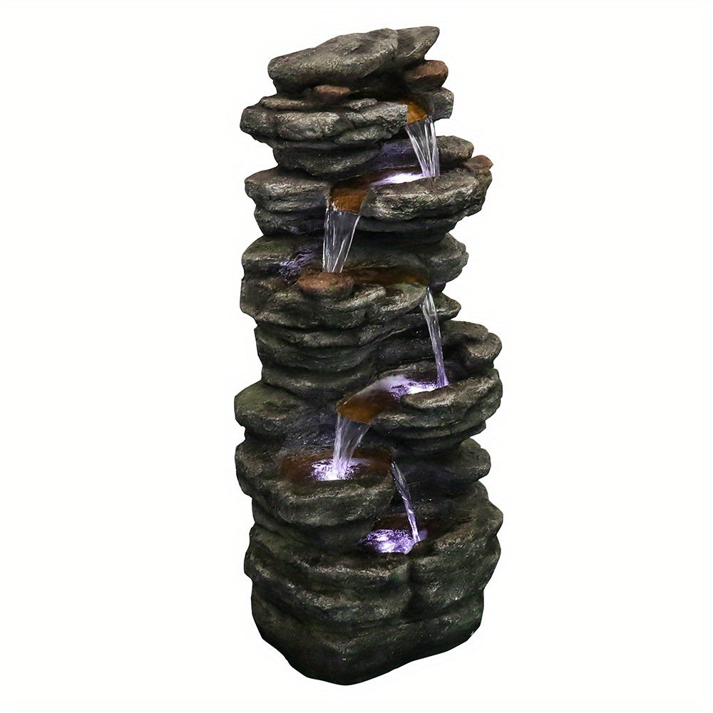 Waterornament – Tuinfontein – Buitenfontein – Fontein – Tuindecoratie – 101 cm Hoog – Duurzaam Resin – Zonder Elektriciteit