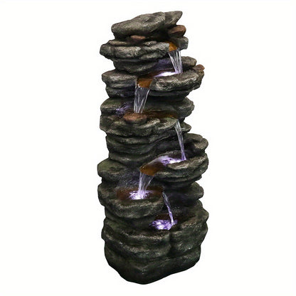 Waterornament – Tuinfontein – Buitenfontein – Fontein – Tuindecoratie – 101 cm Hoog – Duurzaam Resin – Zonder Elektriciteit
