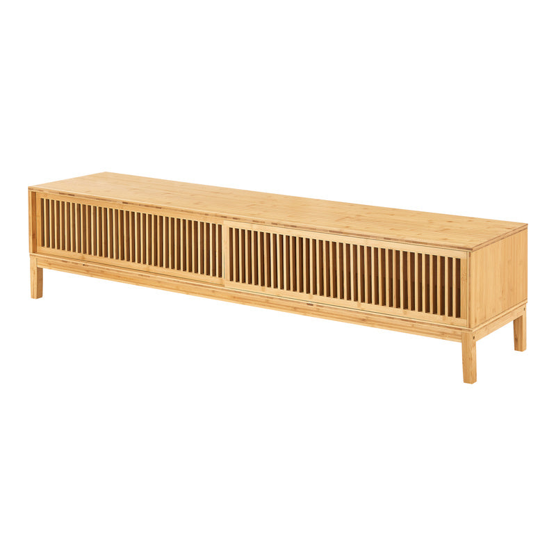 TV Meubel – TV Kast – TV Dressoir – TV Lowboard – TV Rek – Duurzaam Bamboe – 160x40x38 cm