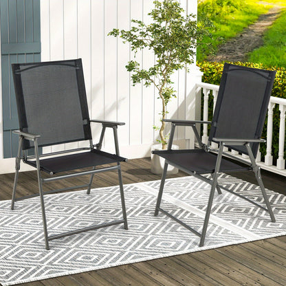 Tuinstoelen – Balkonstoelen – Terrasstoelen – Stapelstoelen – Klapstoelen – Hoogwaardige Stof – Belastbaar Tot 150 Kg