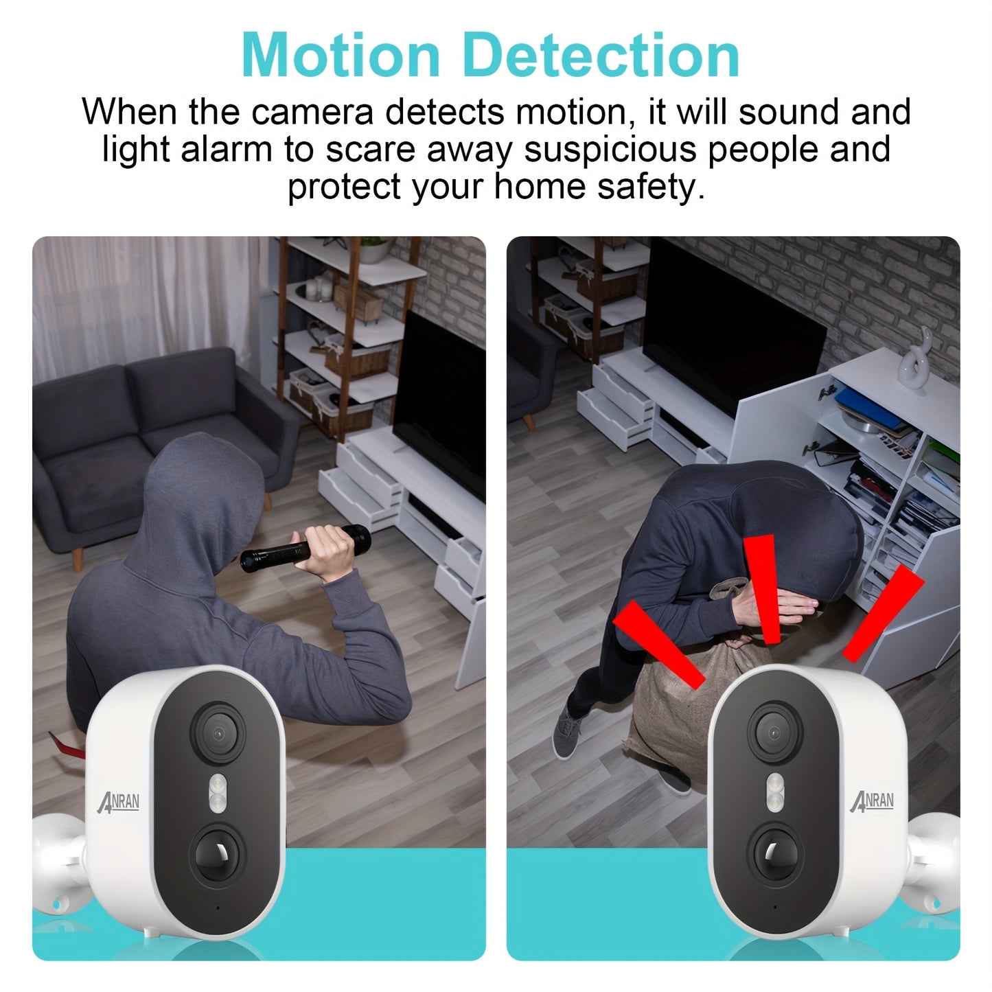 Beveiligingscamera – Camerabewaking – Buitencamera – IP-camera – Bewakingscamera – 3MP Full-Color Nachtzicht – Zonne-energie Met Menselijke Detectie