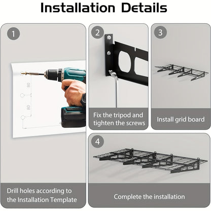 Garagerek – Opbergrek – Wandplank – Stellingkast – Opbergkast – Metaal – 60,96x182,88 cm – 362 kg Draagkracht