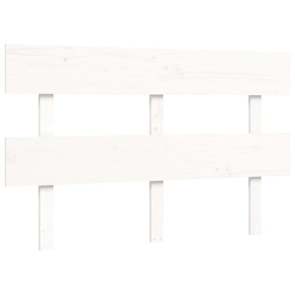White Wooden Bed Frame 120x200cm - Contemporary Minimalist Design with Headboard, Easy Assembly, Durable & Removable, Perfect for Modern Bedroom Decor, Bedroom Furniture, Sleek Headboard, Sturdy Construction