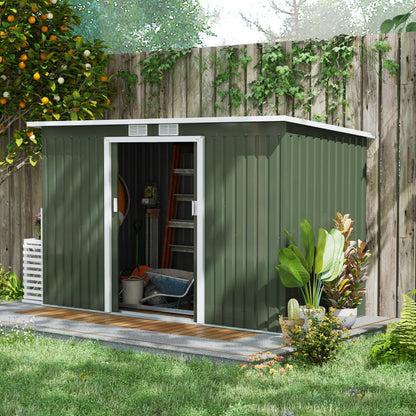 Tuinhuisje – Tuinschuur – Gereedschapsschuur – Berging – Buitenberging – Gegalvaniseerd Staal – Ruime Schuifdeuren 280x130x172 cm