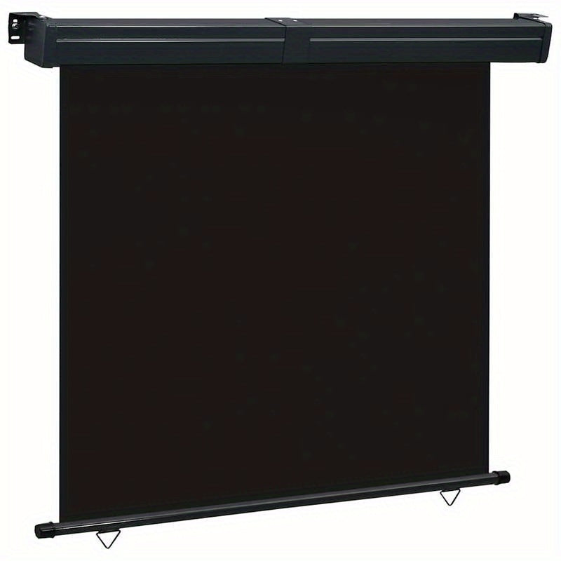 Retractable Zijscherm – Balkonzeil – Zonnescherm – Privacydoek – Terrasscherm – 175x250 cm – Duurzaam Kunststof – Zwart