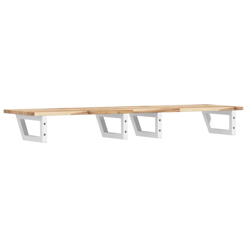 Wandrek – Wandplank – Muurrek – Opbergrek – Plank – Ruimtebesparend Design – Staal Met Acaciahout