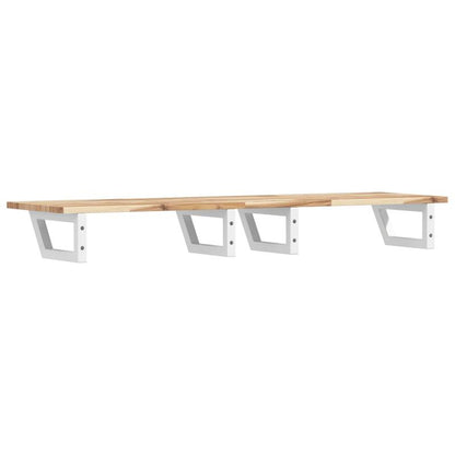 Wandrek – Wandplank – Muurrek – Opbergrek – Plank – Ruimtebesparend Design – Staal Met Acaciahout