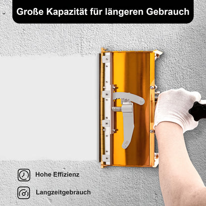 Verstelbaar Stucgereedschap – Afwerkspaan – Plamuurspaan – Pleisterspaan – Taping Tool – Aluminium Aluminium Alloy – Verstelbare Steel 102-163 cm – Lekvrije Putty Box 26 cm