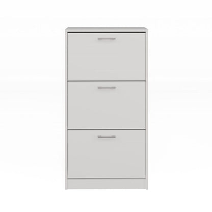 Schoenenkast – Schoenenrek – Schoenenopberger – Halmeubel – Opbergkast – Wit – Gelamineerd Materiaal – 2 Laagse Kunststof Manden