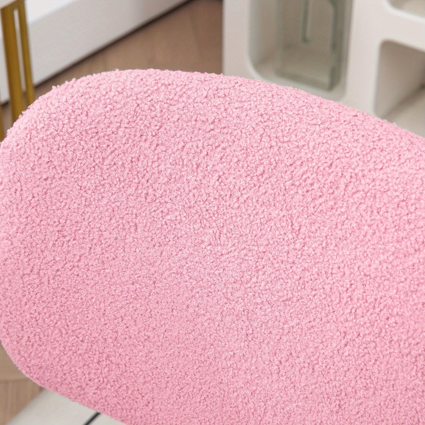 Bureaustoel – Kantoorstoel – Office Chair – Draaistoel – Bureaustoelen – Verstelbaar in Hoogte – Ergonomisch Zonder Armleuningen – Roze Polyester