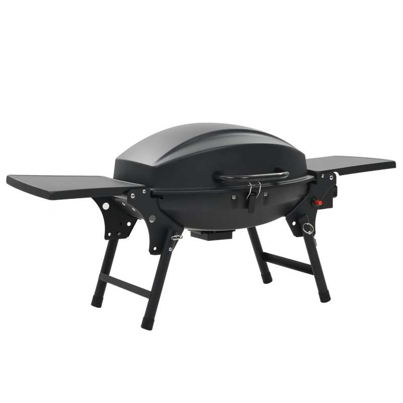Mobiele Barbecue – Draagbare Grill – Tafelbarbecue – Gasbarbecue – Zwarte Kookplaat – 4,2 kW Brander – Gietijzeren Grillplaat