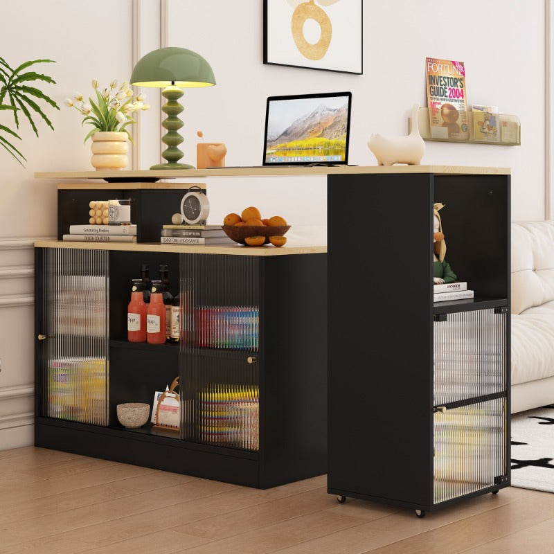 Verstelbare Bar Tafel – Bistro Tafel – Statafel – Werktafel – Hoge Tafel – 360° Draaibaar Tafelblad – Stevige Metalen Constructie