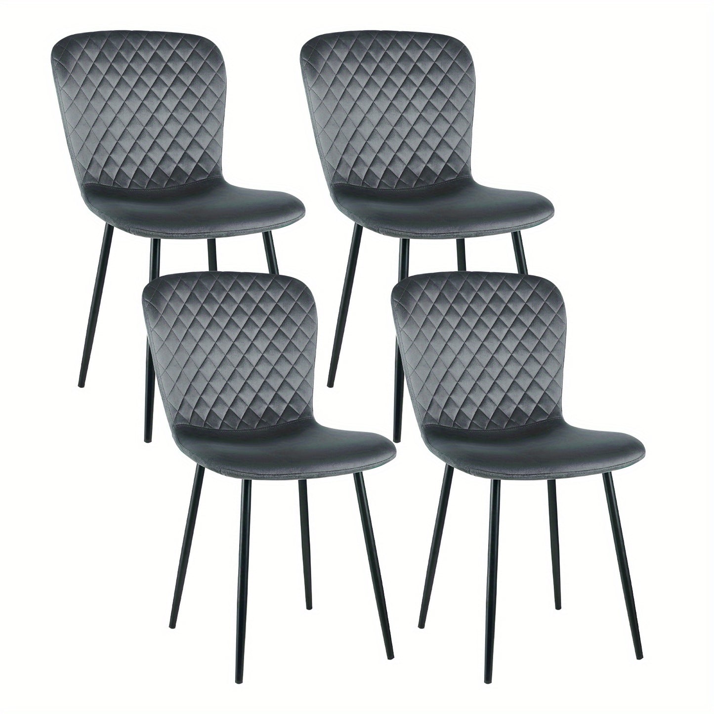 Eetkamerstoel – Kuipstoel – Stoel – Draaistoel – Meubel – Set van 2 – Velvet Bekleding – Metalen Onderstel – 86x58x45 cm – Comfortabel & Stijlvol