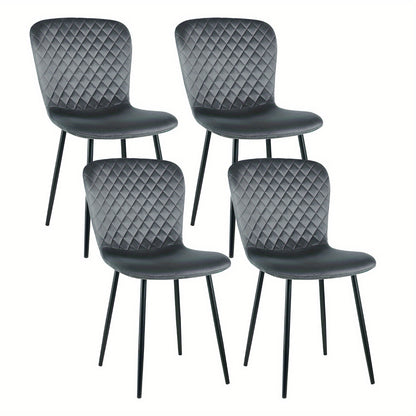 Eetkamerstoel – Kuipstoel – Stoel – Draaistoel – Meubel – Set van 2 – Velvet Bekleding – Metalen Onderstel – 86x58x45 cm – Comfortabel & Stijlvol