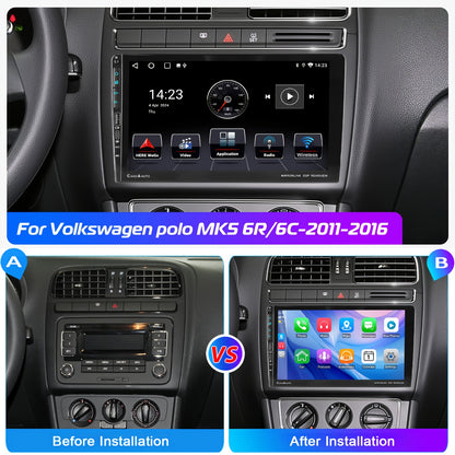 9-inch Android 14 Autoradio – 2DIN Multimedia Systeem – Auto Radio Navigatie – Touchscreen Carplay Android Auto – IPS HD Scherm – Snelle Type-C Oplader