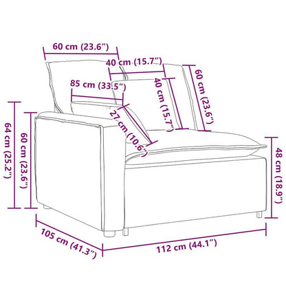 Bankstel – Hoekbank – Slaapbank – 3-Zitsbank – Loveseat – Modulaire Taupe Bank – Corduroy Stof – Comfortabele Kussens – Duurzaam Frame