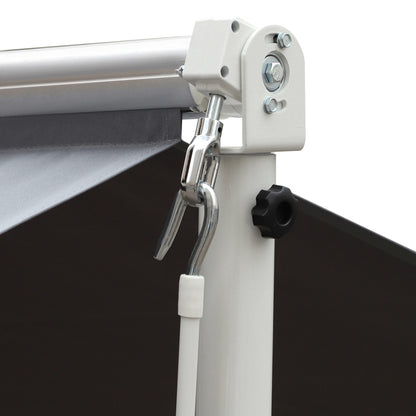 Staande Zonwering – Terraszonwering – Tuinzonwering – Uitschuifbare Zonwering – Aluminium Zonnescherm – Grijs – Weerbestendig Aluminium Frame – Verstelbare Inklapbare Armen