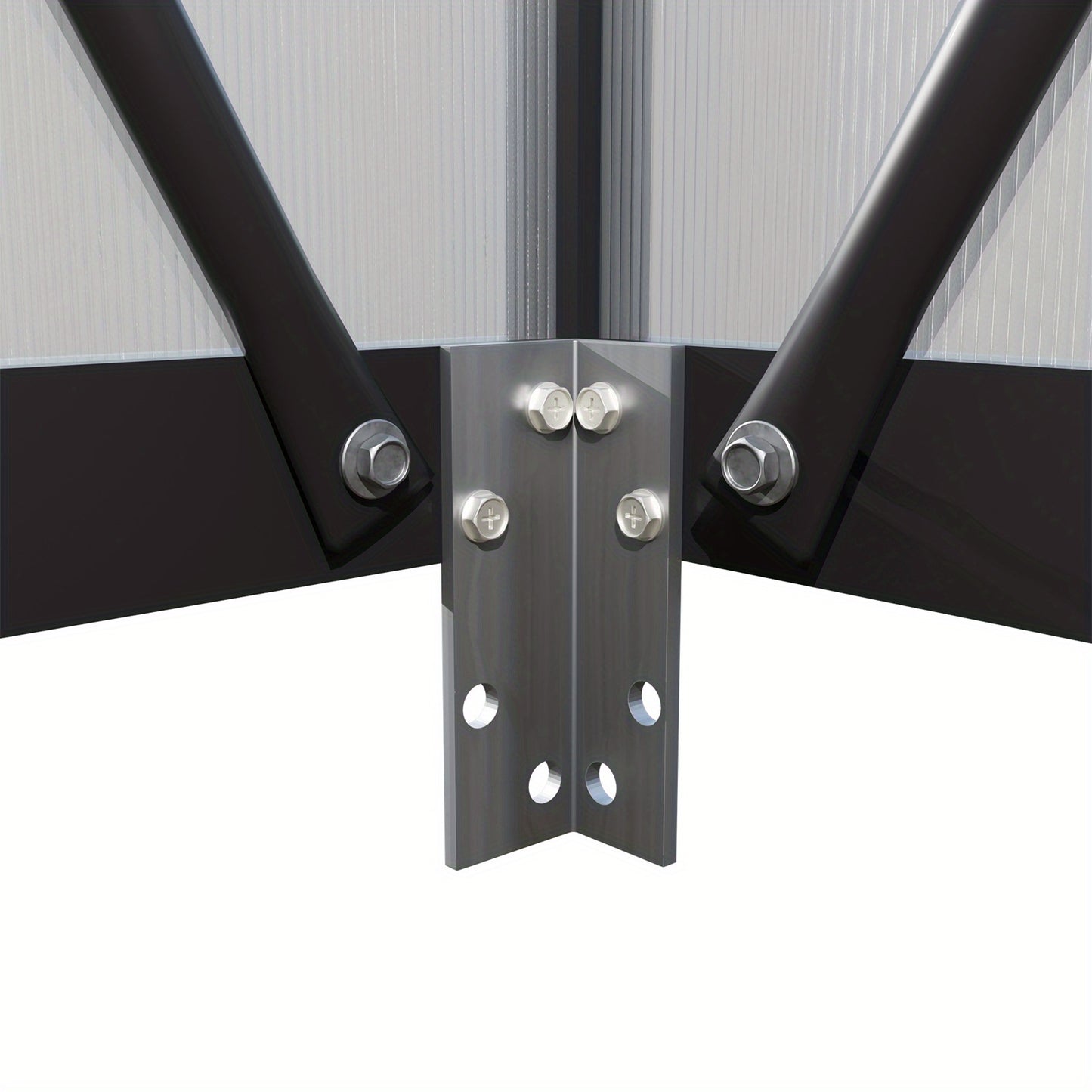 Aluminium Kweekkas – Serre – Groentekas – Plantenkas – Tuinkas – 310x250x205 cm – Stevig Aluminium Frame – PC Panelen Met Ventilatie
