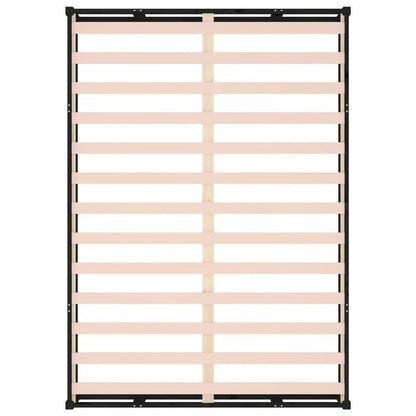 Nero Bed Frame - Modern Minimalist Platform Bed with Heavy-Duty Hardwood Construction, Easy Assembly, Tool-Free Setup, Sturdy Legs - Fits Standard Mattresses - Ideal for Small Spaces & Contemporary Bedrooms (120x200cm/ 47x79"