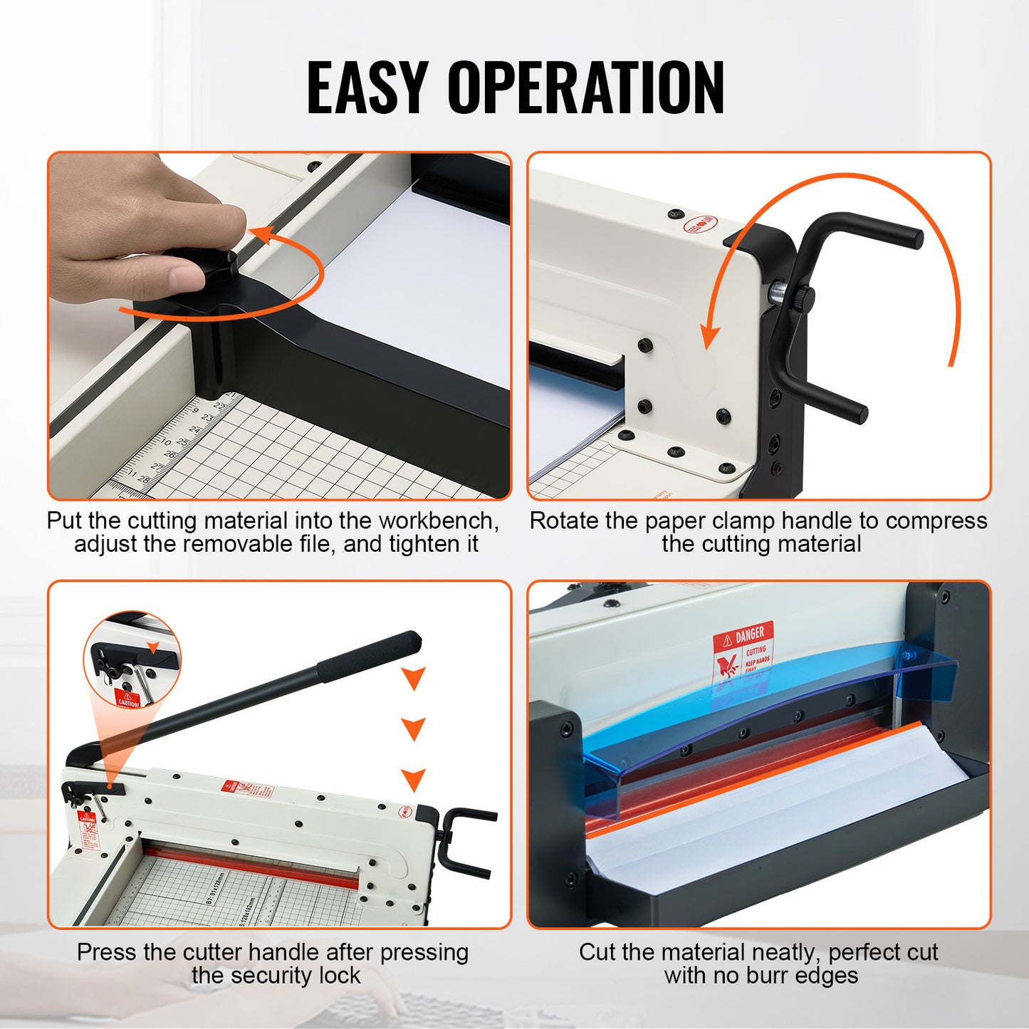 Snijmachine – Papiersnijder – Guillotine – Snijder – Allessnijder – Snijlengte 30 cm – Max 400 Vel Papier