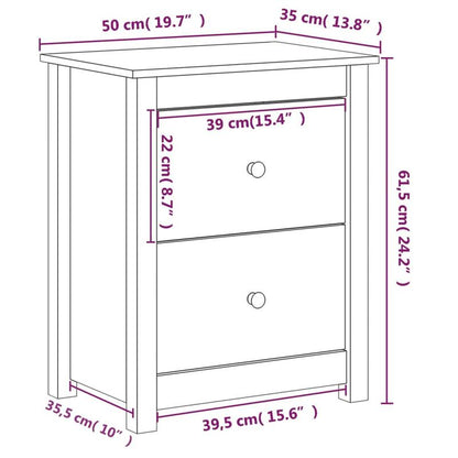 Nachtkastje – Bedside Table – Bedside Cabinet – Nachtmeubel – Side Table – Compact Ontwerp – 2 Ruime Laden – Gemengde Kleuren – Ruimtebesparend – Snel Montage