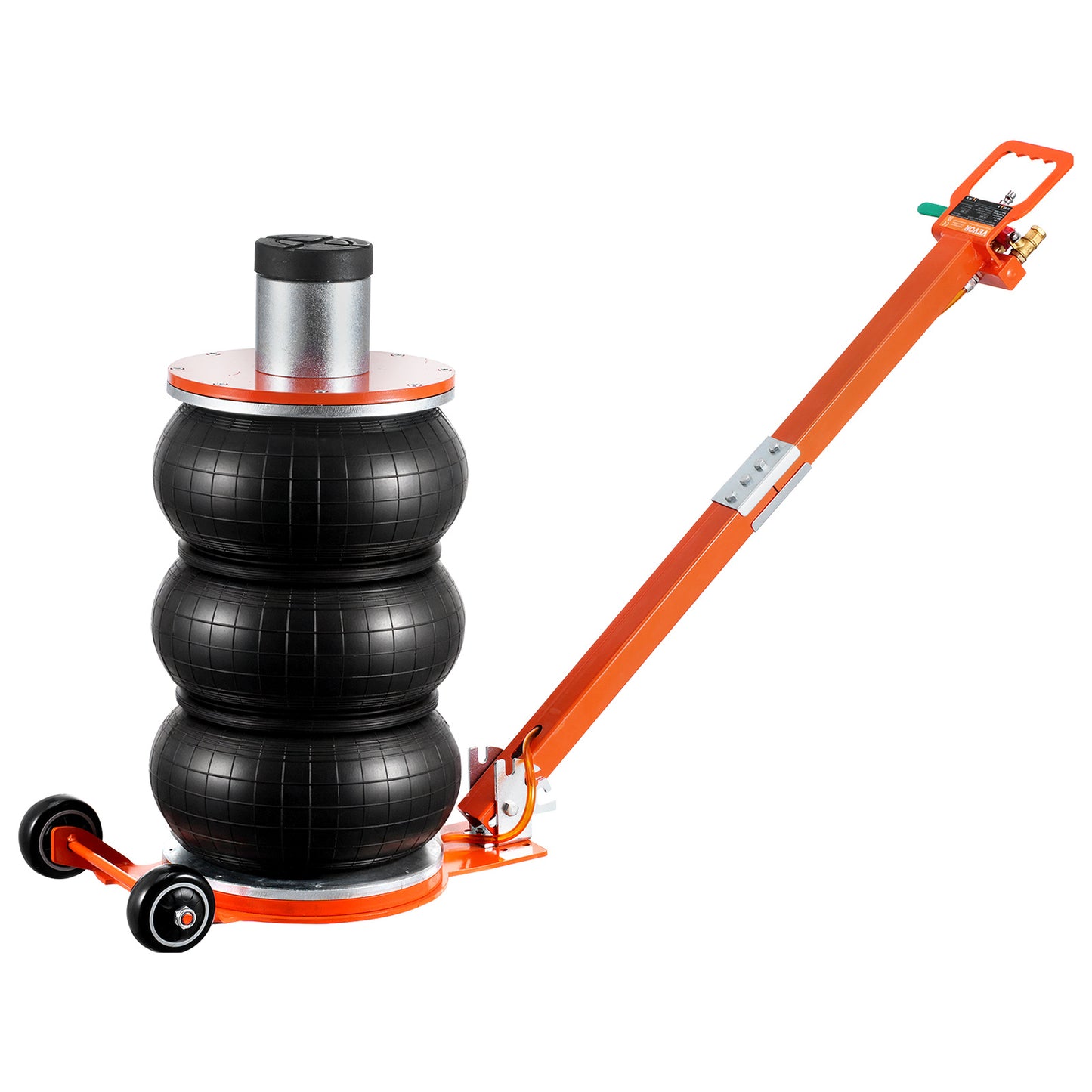 Pneumatische Heftong – Luchtjack – Autolift – Air Jack – Luchtkrik – Oranje Variant – Hefvermogen 5 Ton – Verstelbare Hefhoogte 14-55,4 cm
