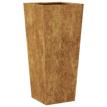 Plantenrek – Plantenstandaard – Bloemenrek – Plantentafel – Plantenhouder – 2 stuks – Cortenstaal – 35x35x75 cm – Weerbestendig – Duurzaam