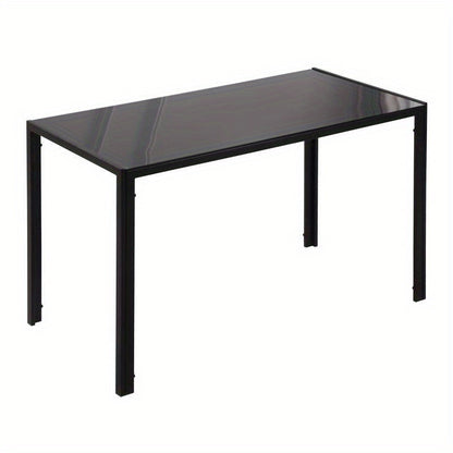 Eettafel – Keukentafel – Uitklapbare Tafel – Verstelbare Tafel – Kleine Eettafel – Modern Design – 120x60x75 cm – Hardhout & Zwart – Multifunctioneel en Ruimtebesparend