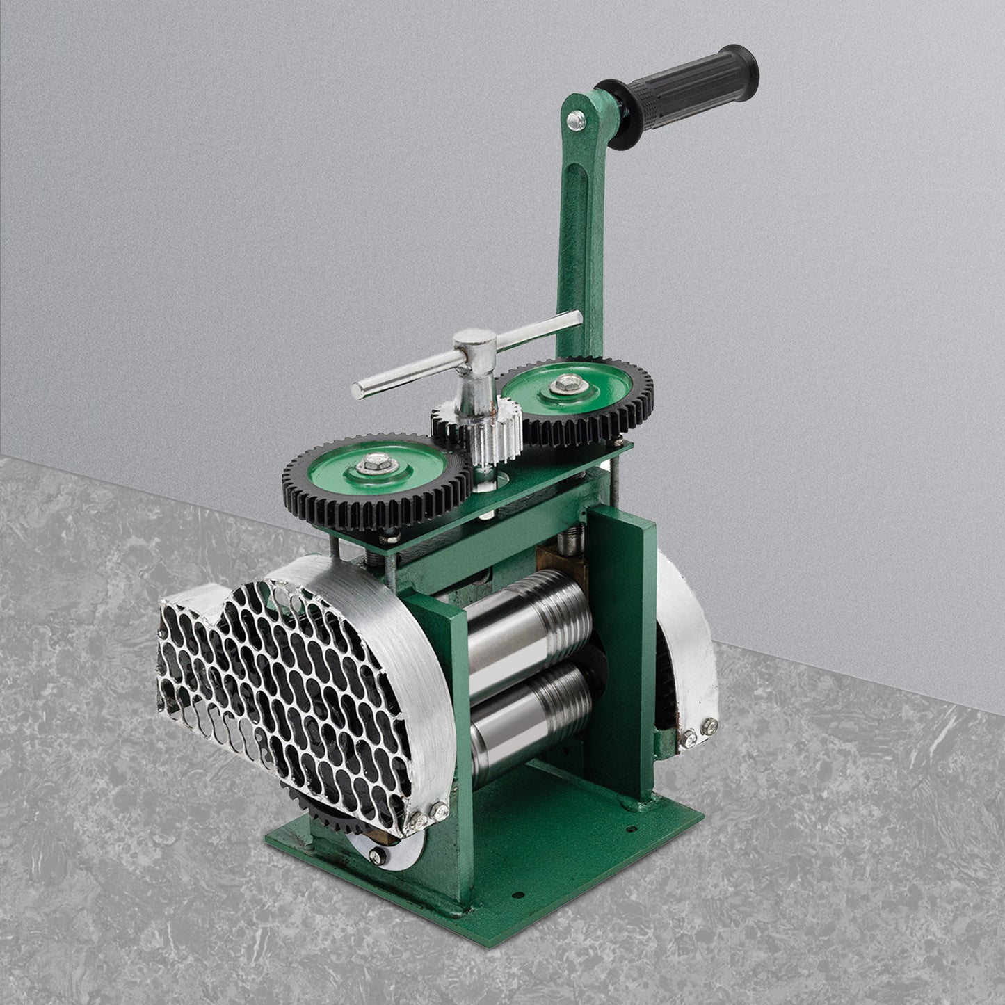 Rolling Mill – Rolmolen – Metaalwals – Draadwals – Sieraadmachine – 3-in-1 Functionaliteit – Duurzaam Gietijzer & Stalen Rollers – Viridity Variant