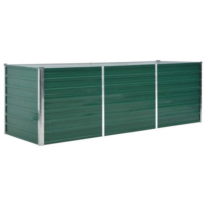 Moestuinbak – Verhoogde Kweekbak – Tuinbed – Plantenbak – Kruidenbak – Gegalvaniseerd Staal – Weerbestendig & Roestvrij – 239x80x77 cm – Met Verbeterde Drainage