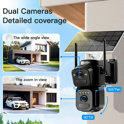 Beveiligingscamera – Camerabewaking – Buitencamera – Draadloze Camera – IP Camera – 1080p Full HD – PIR Bewegingssensor & Kleurennachtzicht