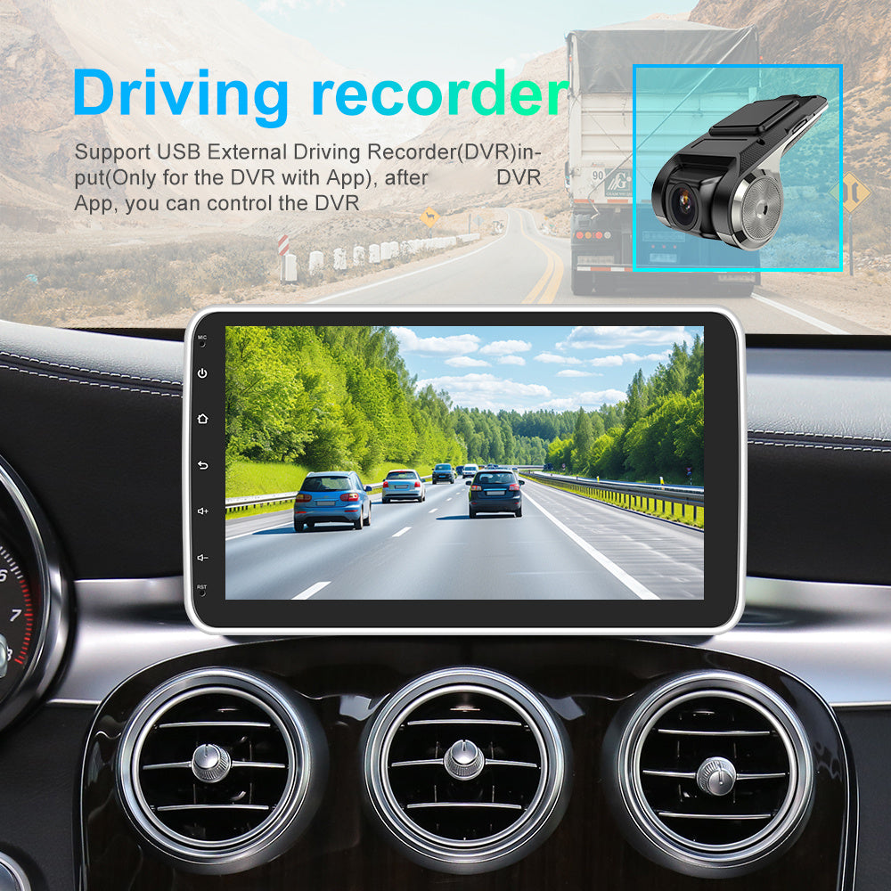Autoradio – Android Car Radio – 1 DIN Radio – Auto Multimedia Speler – GPS Navigatie – 10,1 Inch Draaibaar Touchscreen – Inclusief Achteruitrijcamera