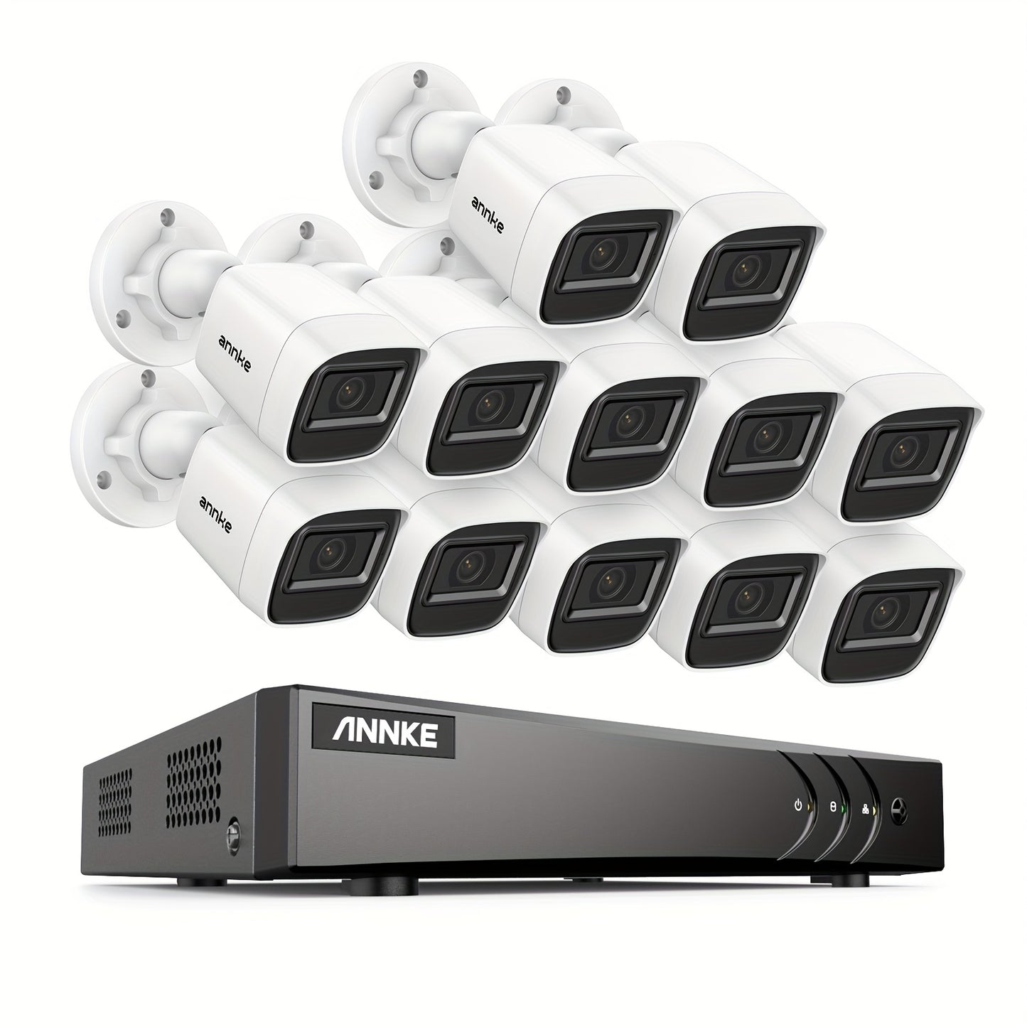 Beveiligingscamera Systeem – Camerabewaking – CCTV Systeem – Bewakingscamera – Beveiligingscamera Set – 16 Kanaals 3K-lite DVR – AI Motion Detection 2.0 – 12x Full HD 1080P Bekabelde Camera’s – Nachtzicht Tot 20 Meter