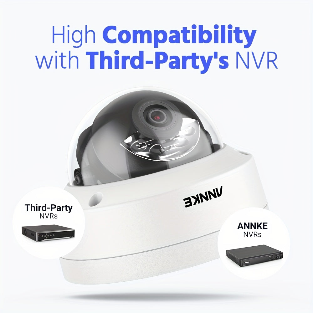 Beveiligingscamera Set – Bewakingscamera – CCTV Camera – IP Camera – Dome Camera – 4x 5MP PoE Camera’s – 8-Kanaals 2TB NVR – Kleurennachtzicht & 120dB WDR