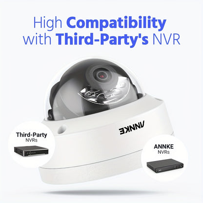Beveiligingscamera Set – Bewakingscamera – CCTV Camera – IP Camera – Dome Camera – 4x 5MP PoE Camera’s – 8-Kanaals 2TB NVR – Kleurennachtzicht & 120dB WDR
