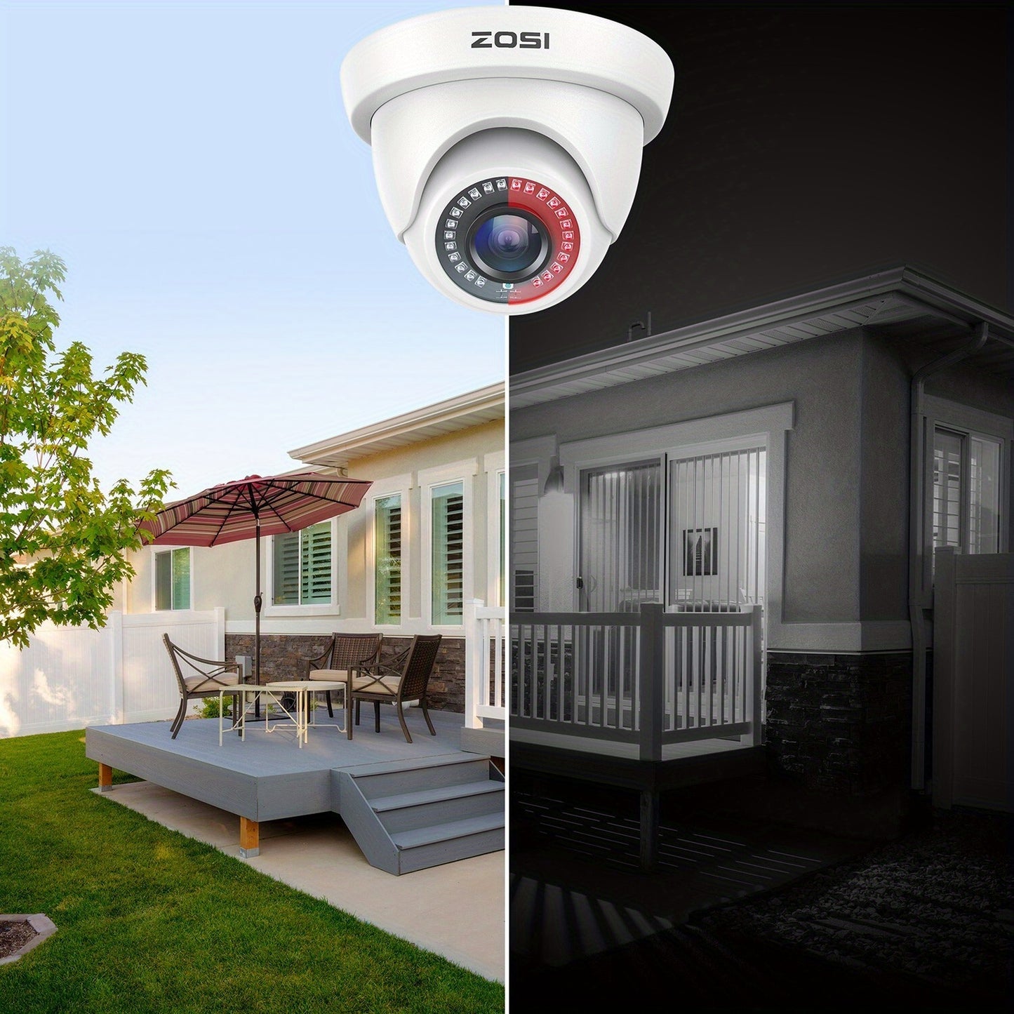 Dome Beveiligingscamera – CCTV Camera – Surveillance Camera – Camera Voor Thuis – Buitenbeveiliging – 1080P HD Resolutie – 24 Meter IR Nachtzicht – Set Van 8 Met BNC Kabels