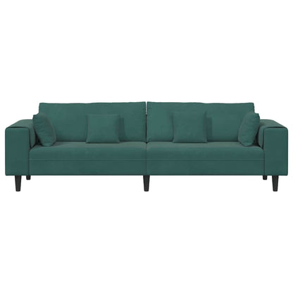 Velvet Bank – Sofa – Zitbank – Loungebank – Slaapbank – Crèmekleurig Fluweel – Stevig Houten Frame – Comfortabele Foamvulling