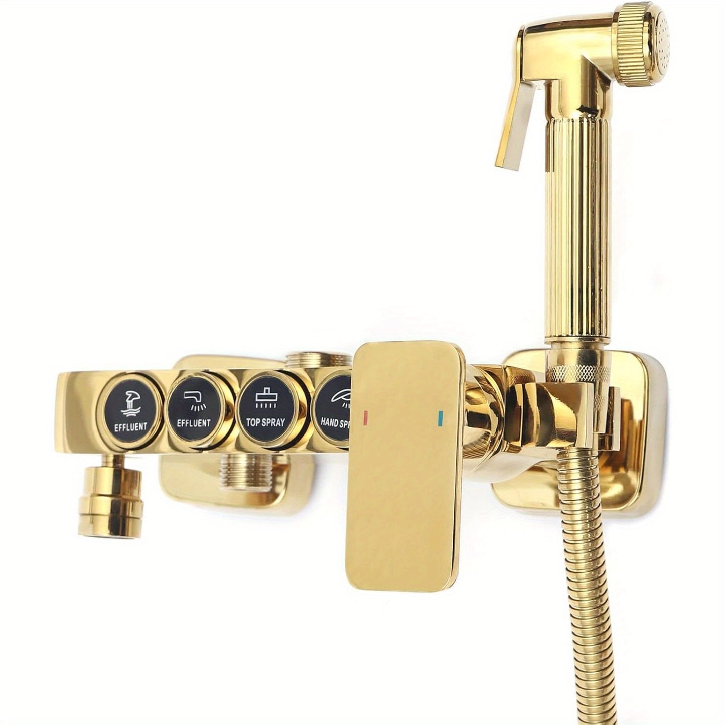 Douche Systeem – Regendouche – Handdouche – Douche Set – Douche Mixer – Messing Materialen – Verstelbare Hoogte 80-120cm