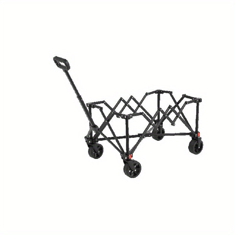 Bolderkar – Bolderwagen – Transportkar – Trekkar – Strandkar – Opvouwbaar – Grote Laadcapaciteit – All-Terrain Wielen – Verstelbare Handgreep – Stevig Frame