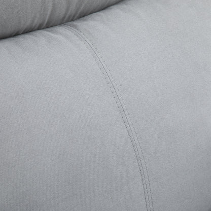 Relaxfauteuil – Relaxstoel – Ligstoel – Elektrische Fauteuil – Sta-op Stoel – Verstelbare Rugleuning 160° – Elektrisch Verstelbare Voetensteun – Polyester Linnen Look Lichtgrijs