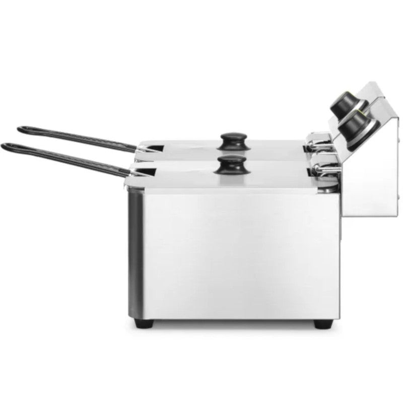 Kitchen Line Commercial Deep Fryer 6kW 230V 2 x 4L - Hendi 205846 - QUORE