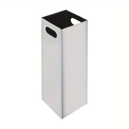 Standing Cigarette Butt Disposal Bin with Ashtray - Heavy-Duty Iron Construction, Windproof & Weatherproof Outdoor/Indoor Automatic Ash Dispenser, Large Capacity Cigarette Butt Dispenser with One-Touch Operation, Battery-Free