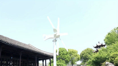 Windturbine – Windgenerator – Windenergie Systeem – Windmolen – Windkracht Generator – 1000W 12V Met MPPT Controller – 6-Wiell Design Voor Thuis, Boot, Off-Grid