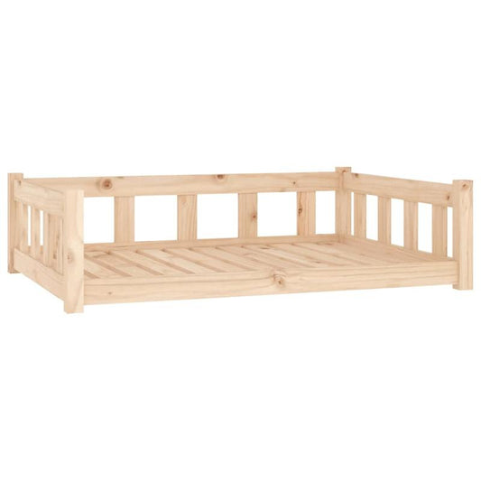 Hondenmand Extra Groot – Hondenbed XXL – Hondenkussen Groot – Donutmand Groot – Hondenbank Medium – Massief Dennenhouten Constructie – Orthopedisch Comfort – 105,5x75,5x28 cm – Wit Rechthoekig Design – Duurzaam en Stevig